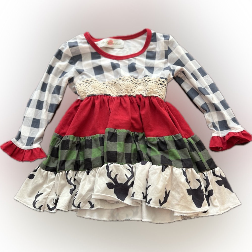 The Ruffled Rose 12m Christmas dress